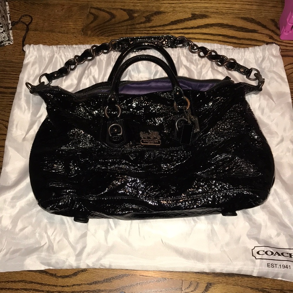 Coach patent leather Sabrina bag